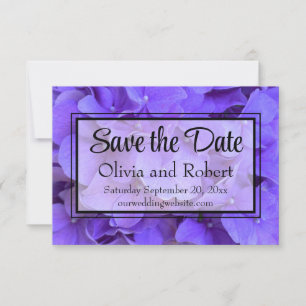 Save The Date Hydrangeas Lavender lilas