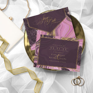 Save The Date ID principal du Mariage d'âge Abstrait827