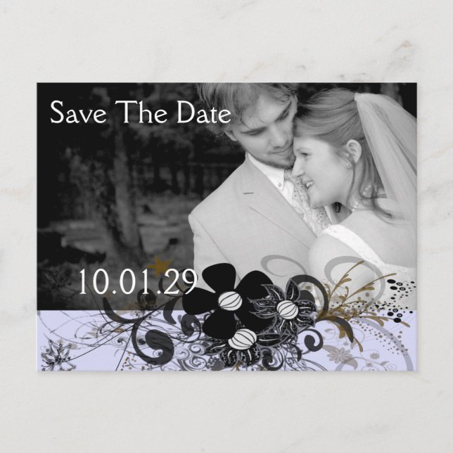 Save the Date Ihr Foto Ankündigungspostkarte (Vorderseite)