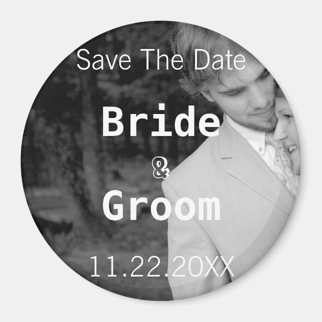 Save the Date Ihr Foto Magnet (Vorne)