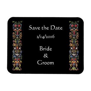 Save the Date Illuminiertes Vintag Art Magnet