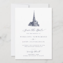 Illustration de l'église élégante Mariage officiel