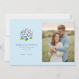 Save The Date Illustration florale bleue joyeuse