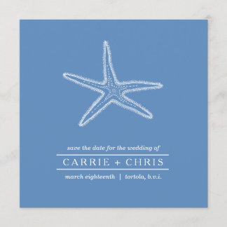Save The Date Illustration Starfish Enregistrer la date
