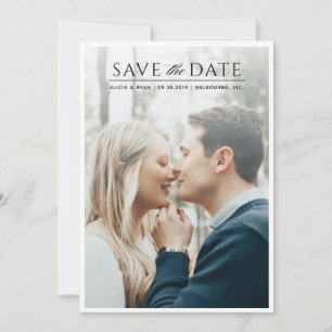 Save The Date Image blanche unique enregistrer la date