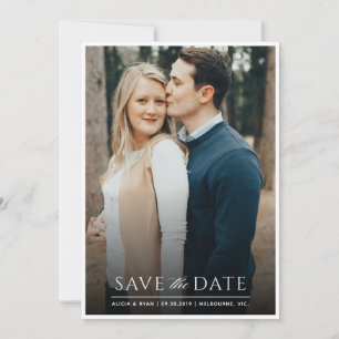 Save The Date Image blanche unique enregistrer la date