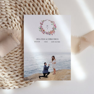 Save The Date Image florale de fleurs de cerisier roses pour ann