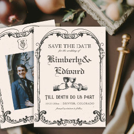 Save The Date Imaginaire médiéval Moyen Age Engraving