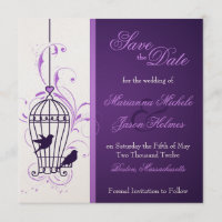 Imaginative Birdcage & Eggplant de perles Enregist