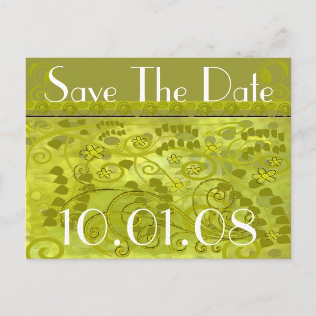 Save the Date - Individuell Ankündigungspostkarte (Vorderseite)