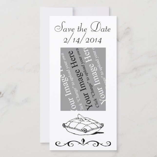 Save the Date individuell anpassbare Kinderella-Fo (Vorderseite)