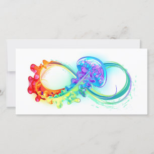 Save The Date Infini avec méduse arc-en-ciel