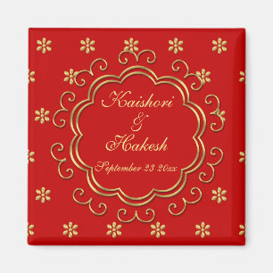 Save the Date Inspirierte Indianer / Gastgeschenk  Magnet
