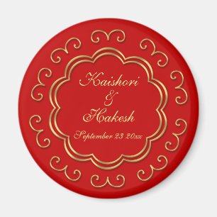 Save the Date Inspirierte Indianer / Gastgeschenk  Magnet