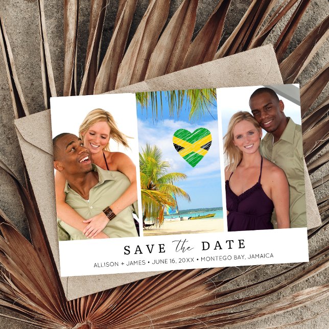 Save The Date Jamaïque Destination Beach Wedding Photo (Créateur téléchargé)