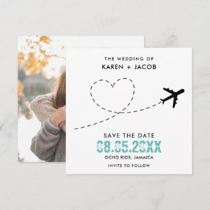 Save The Date Jamaïque Destination Wedding Photo Enregistrer la 