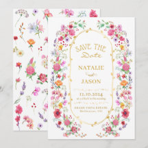 Jardin de mariage printanier élégant de prairie fl