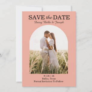 Save The Date Jardin de roses roses élégant