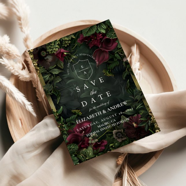 Save The Date Jardin gothique Mariage Romance (Créateur téléchargé)