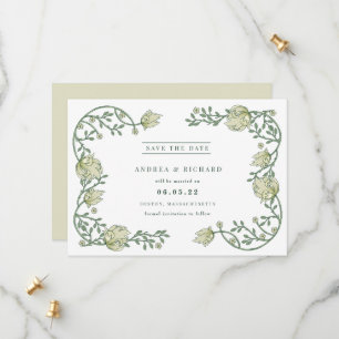 Save The Date Jardin romantique Mariage floral