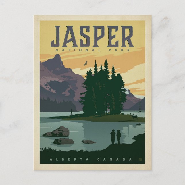 Save The Date | Jasper-Nationalpark, Alberta Ankündigungspostkarte (Vorderseite)