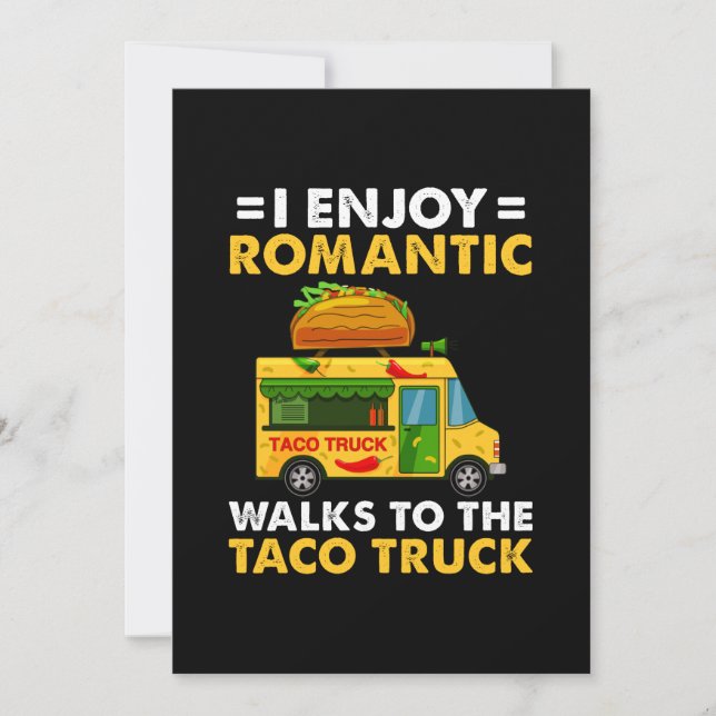 Save The Date Je Profite De Marches Romantiques À Taco Truck Fun (Devant)