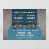 Jeu vidéo Enregistrer l'Invitation de date, Bleu