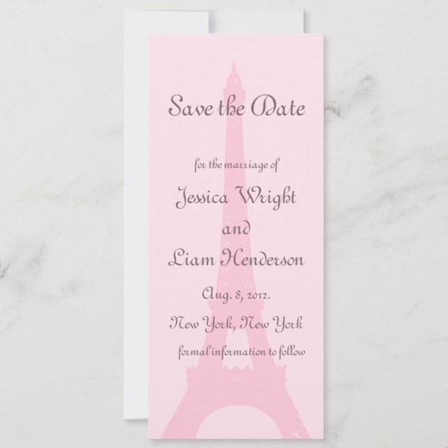 Save The Date Joli Paris Sauvez la date (Devant)
