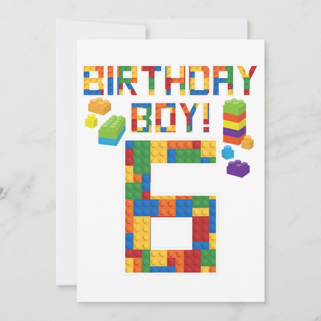 Save The Date Jolie 6e anniversaire Cadeau 6 ans Bâtiment de l'é (Devant)