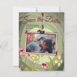 Save The Date Jouer Vert & Lady-bird