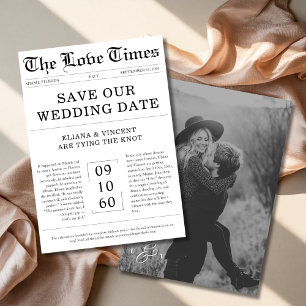 Save The Date Journal de mariage monogrammé photo de mariage got