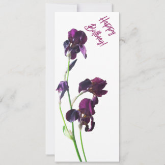 Save The Date Joyeux anniversaire joli fleurs violettes simples 