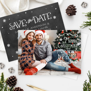 Save The Date Joyeux Noël du futur M. et Mme Photo