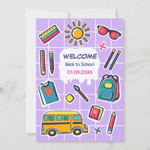 Save The Date Joyeux Premier Jour D'Accueil À L'École