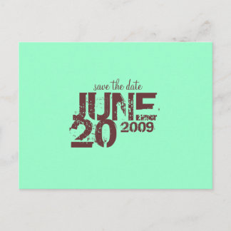 Save the Date JUNE - Maßgeschneidert Ankündigungspostkarte