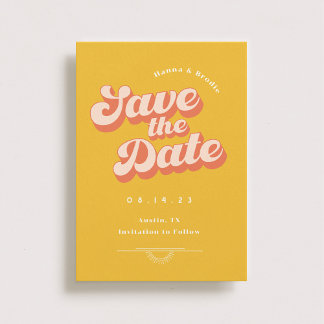 Save The Date Juste un mariage à la pêche non photo Save the Dat