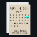 Save the Date Kalender<br><div class="desc">Diese einfache Hochzeit speichern Sie das Datum Vorlage verfügt über ein sauberes,  modernes Design. Passen Sie es mit Ihren Informationen an und machen Sie es einzigartig! Ich biete dieses Design als Postkarte an. Klicken Sie zum Verschieben des Herzens auf Personalisieren > Nach unten scrollen > auf "Weiter anpassen".</div>