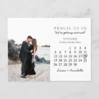 Save the Date Kalender Rose November 2023