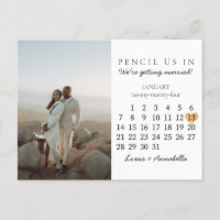 Save the Date Kalenderherz Januar 2024 Monat