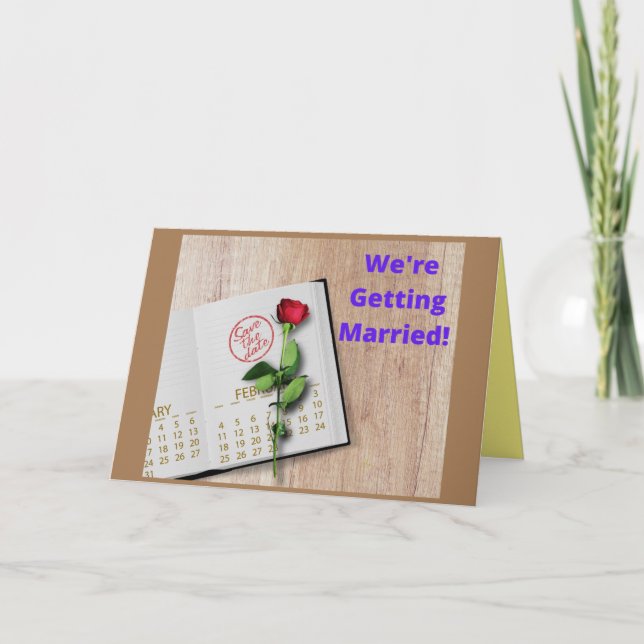 Save the Date Karte (Vorderseite)