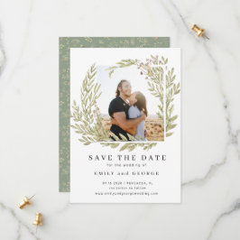 Save the Date-Karte des Magischen Fotos Forest Date