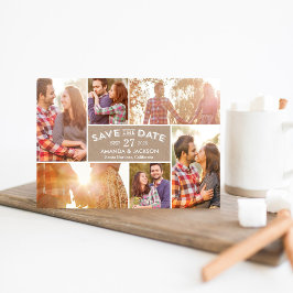 Save the Date Karte für die Foto-Schaufenster