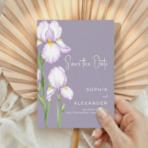 Save-the-Date-Karte für eine moderne Hochzeit. 