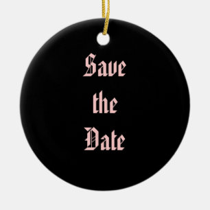 Save the Date Keramikornament