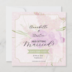 Save The Date La Boca Vendretti Bouquet en tulle rose avec nœud
