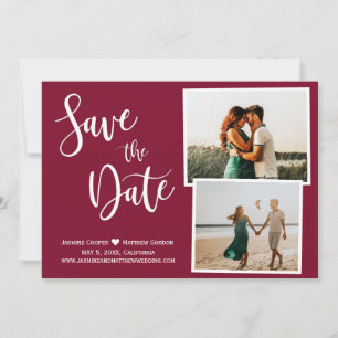 Save The Date La Bourgogne moderne Élégante Typographie Photo