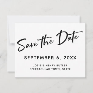 Save The Date La calligraphie moderne Sauvez la date à laquelle 