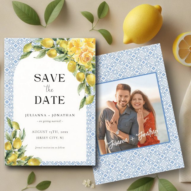 Save The Date La Dolce Vita - Citron Méditerranéen Enregistrer L (Créateur téléchargé)