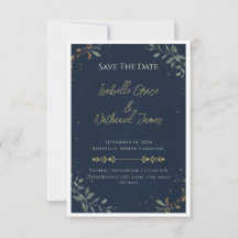 La Gala de Minuit Luxe Navy Enregistrez la Date