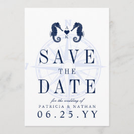 Save The Date La Marée de l'amour | Seahorse Theme Enregistrer l